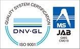 志摩工場は ISO9001認証取得工場です。